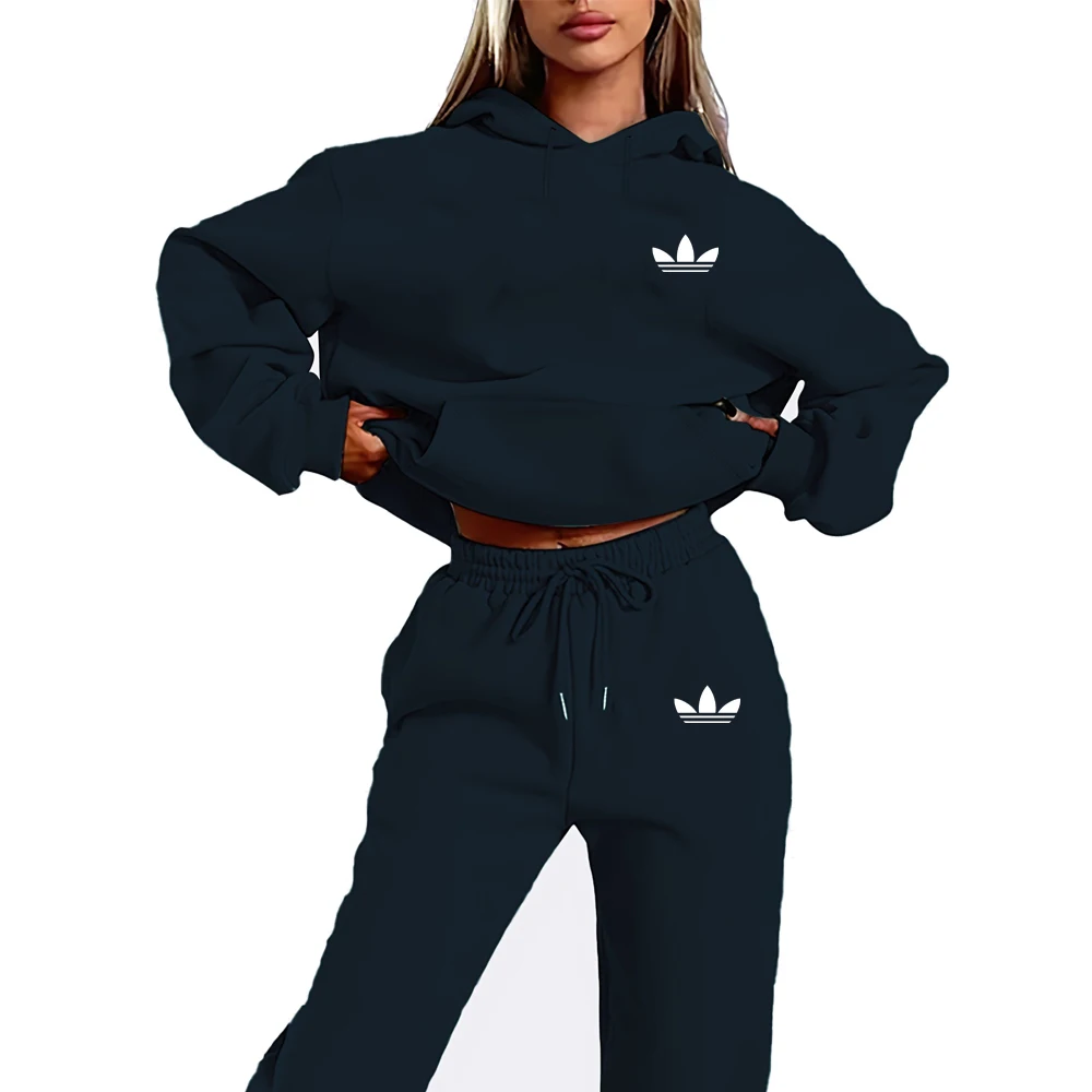 Women’s Letter Print Hoodie Set 3