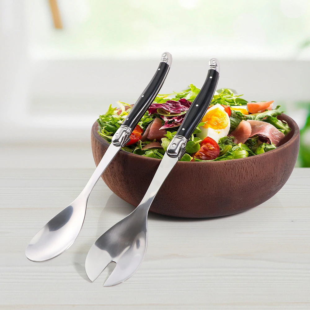 Salad Server Set, Stainless Steel Salad Tongs