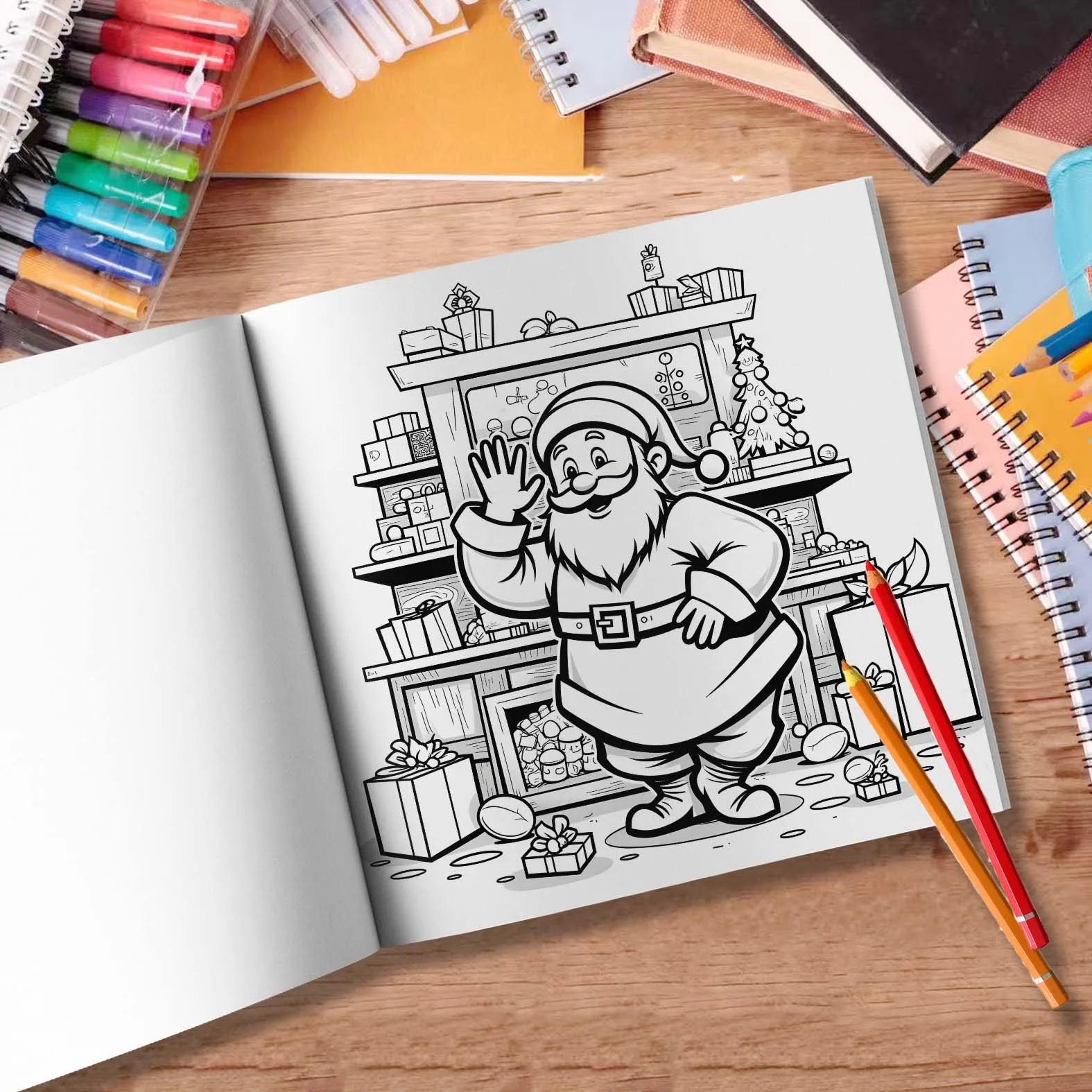 Cute Gnome Coloring Book 24 page Gift For Birthday Party Relieve Stress Kill Time Graffiti Painting Drawing Art Book 5