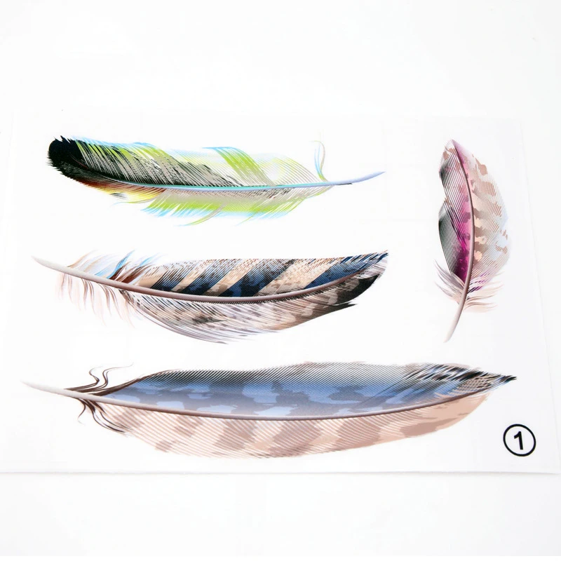thumbnail image 1 of Pegatinas y calcomanías para reparar rayones de autos, calcomanías 3D con plumas para autos, accesorios para exteriores, pegatinas decorativas para coche, 1 of 5