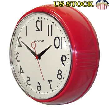 Retro Convex Glass Lens Quartz Wall Clock – Easy-Read Classic Kitchen & Home Office Decor 1