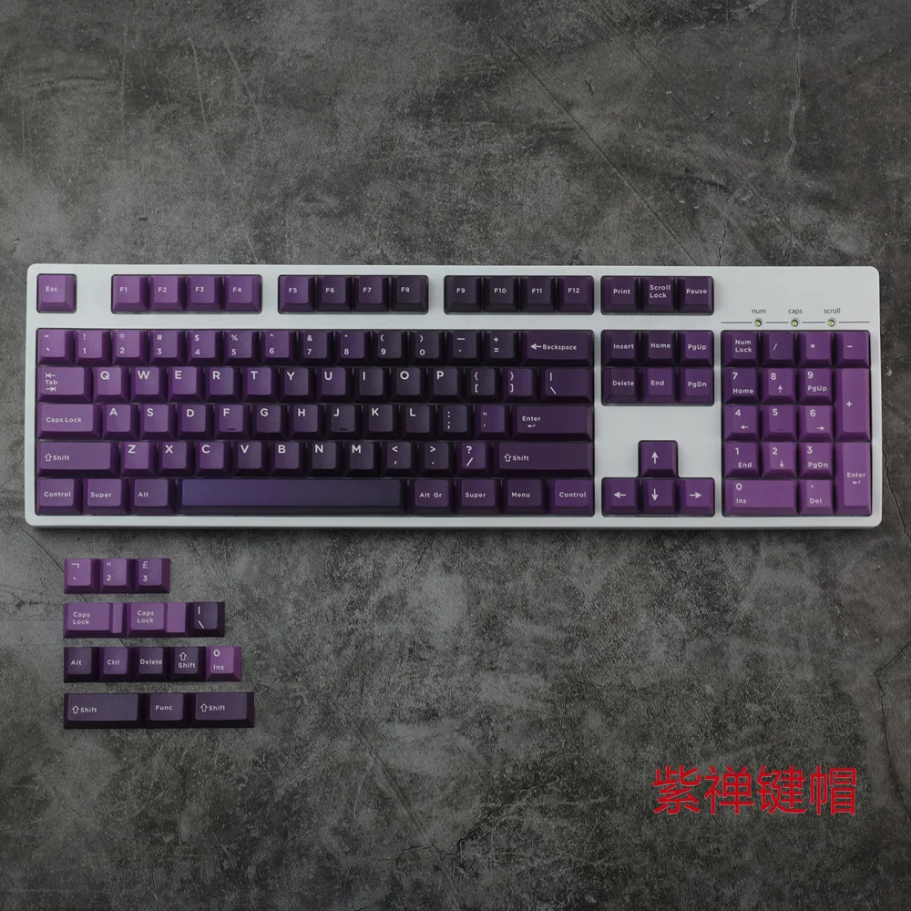 De Cereja, Gradiente Chan, Keycap Mestre, Shift 1.75U, GK6, GK64, 1 Conjunto