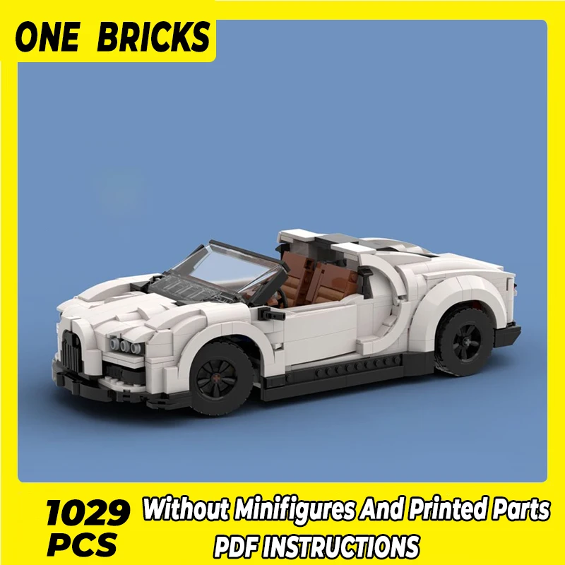 

OneBricks Moc Building Blocks Supercar Model Series Speed Champion Pugatti Technology Bricks DIY Toys For Kids Children Gifts