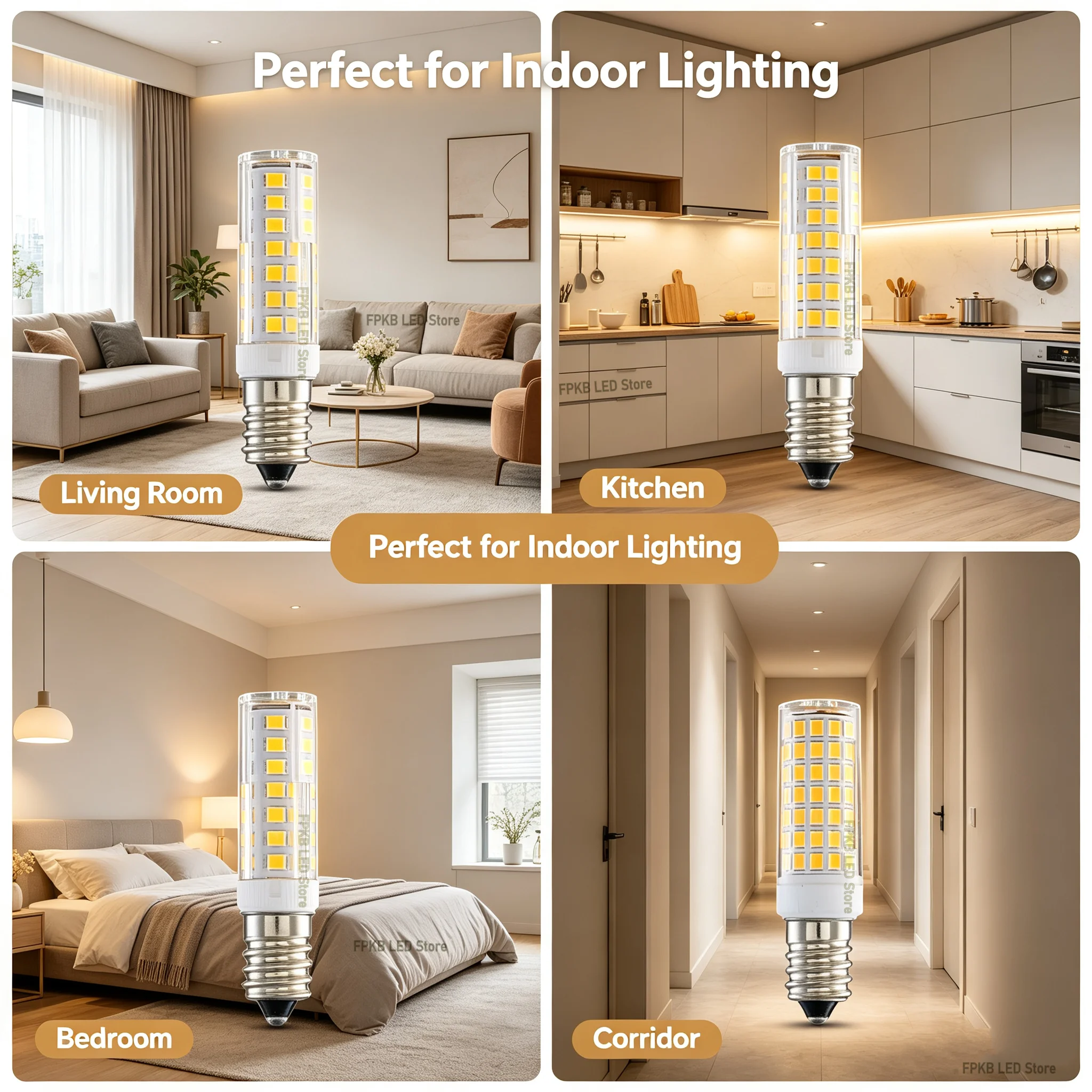 Energy-Efficient Mini LED Corn Bulb Light with 360° Beam Angle
