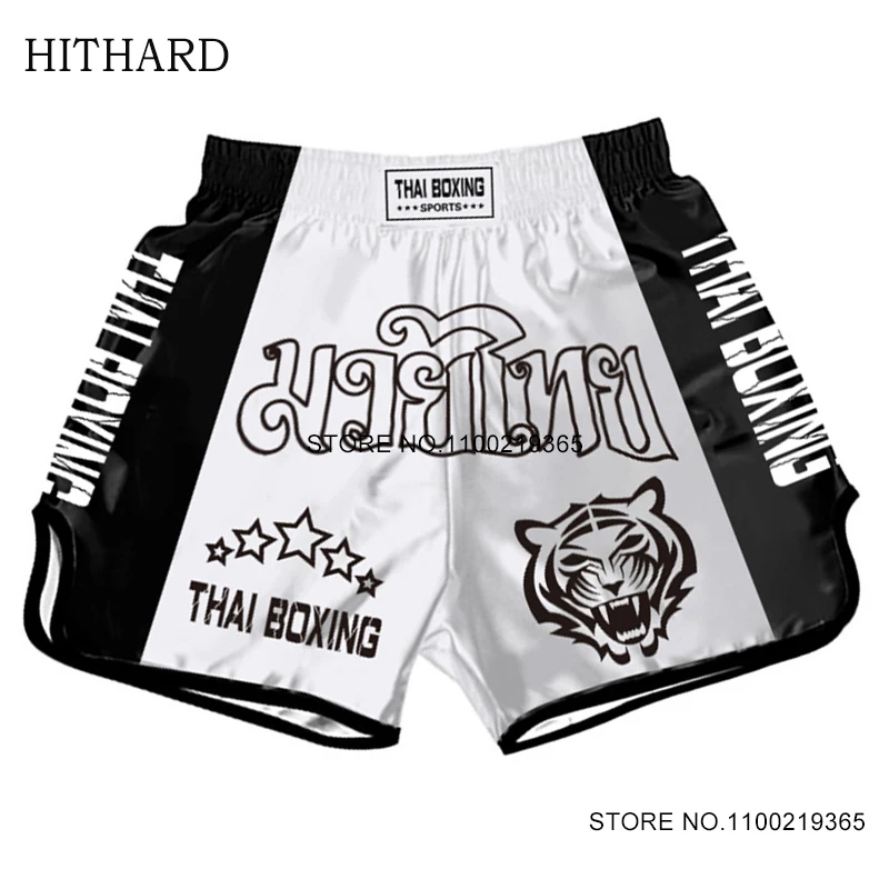 Muay Thai Shorts Men Women Tiger Thai Boxing Shorts Child Quick Dry Gym Combat Grappling Thaiboxing Fighting Kickboxing mma shorts