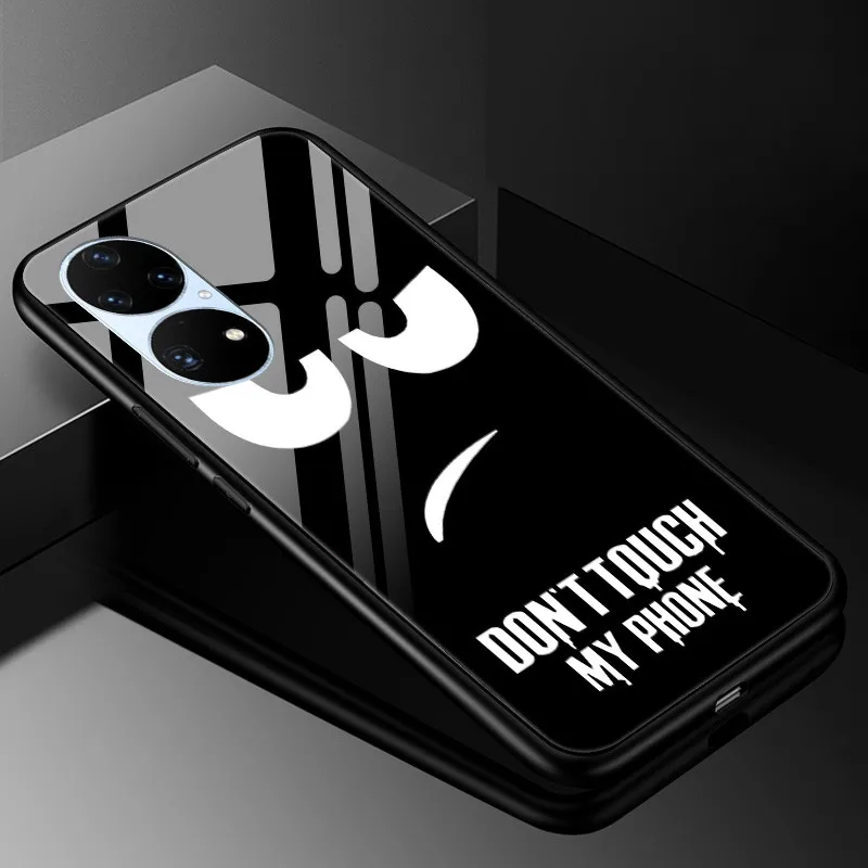 Luxury Tempered Glass Phone Case with Hard Back Bumper