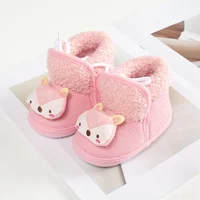 Baby Shoes Boy Girl Booties Winter Warm Cartoon Animal Toddler Prewalkers Cotton Soft Anti-slip Infant Newborn Crib Shoes 5