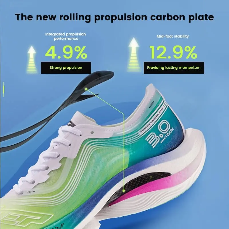 Xtep Racing 160X 3.0 Running Shoes Women Carbon Plate marathon Sports Shoes Non-Slip Cushion Sneakers 978118110136