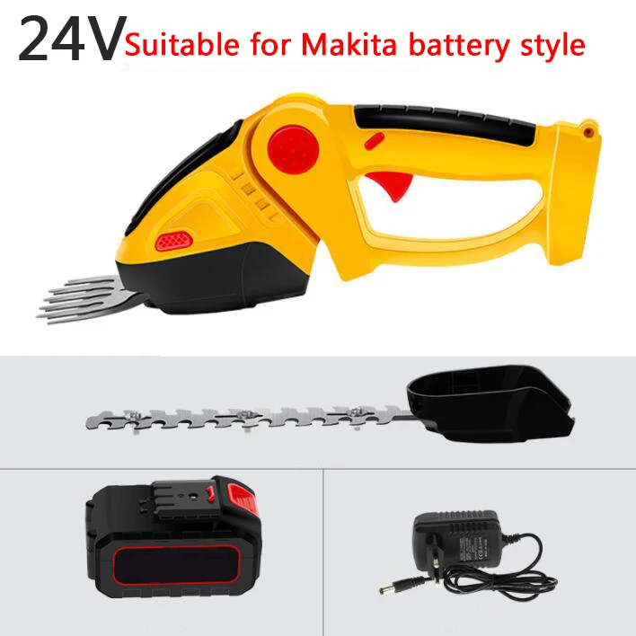 Forbici A Batteria 2 In 1 ASUNCELL – Tosaerba E Tagliasiepi, 18V Con 2 Batterie 3000mAh, Cambio Lama Senza Attrezzi