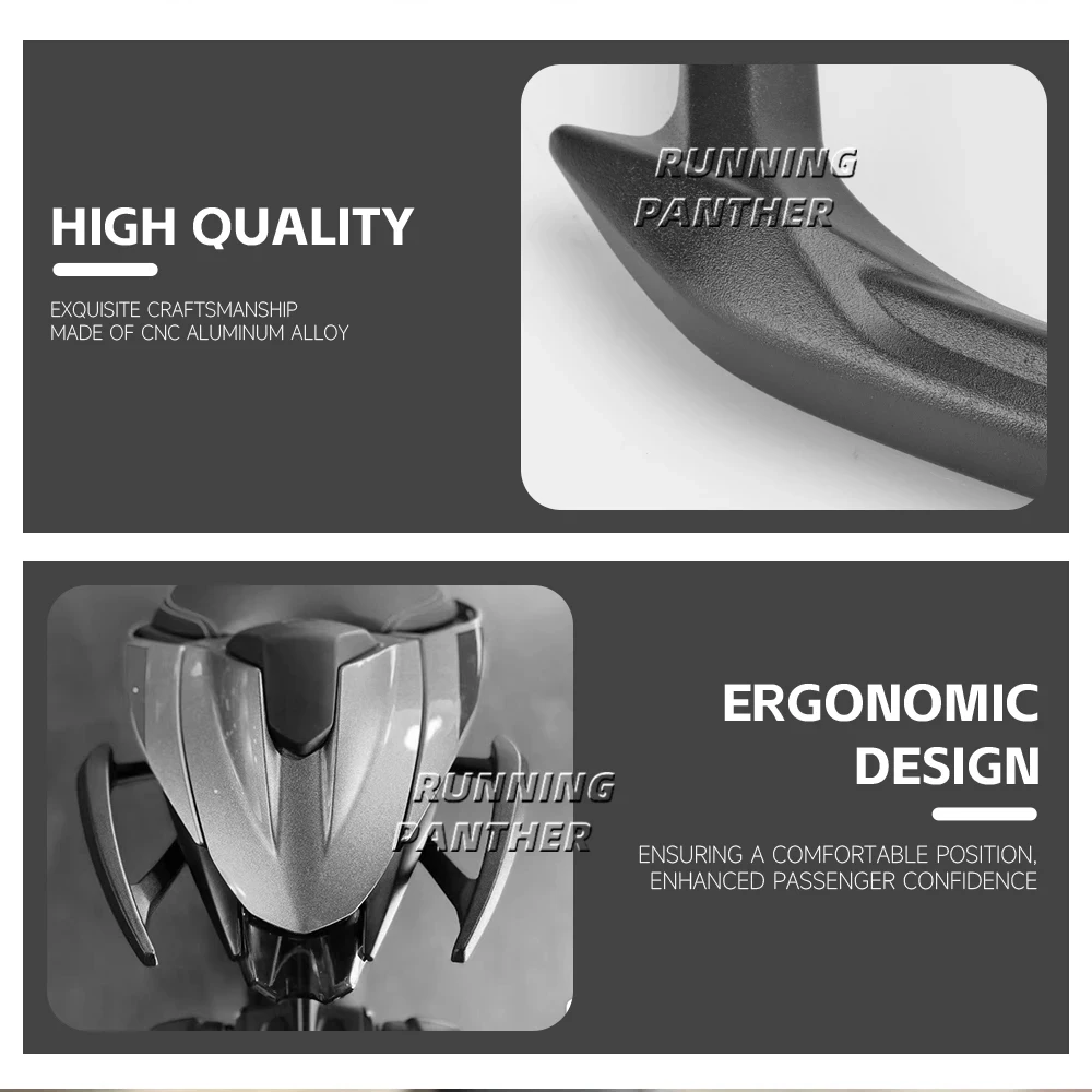 Für Street Triple 765RS 765R 765S 765 RS R S NEUE Motorrad Passagier Hinten Armlehne Haltegriff Sitz Hand griff Haltegriff – Detail 6