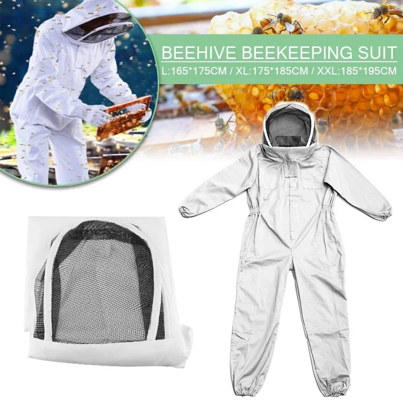 Full Body Beekeeping Clothes Professional Beekeepers Clothes Protection Beekeeping Suit Safty Veil Unisex Children Protective