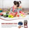 2 Sets Home Appliances Accessories Children's Household Toys Bread Maker Mini Oven Plastic Play Toaster 3