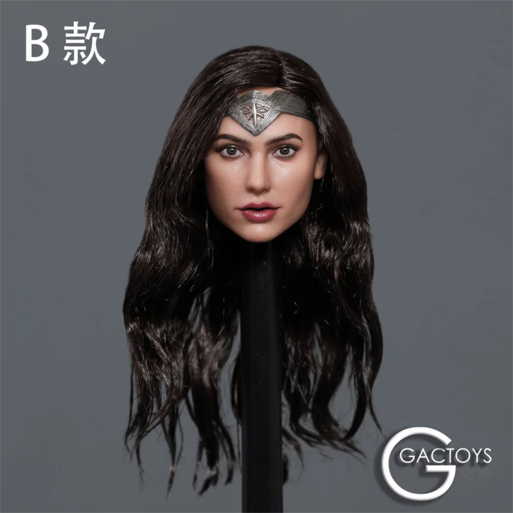 

GACTOYS GC037 1/6, женская голова для девочек, лепка Гала гадота, посаженная модель волос Для 12-дюймового тела фигурки Fenale