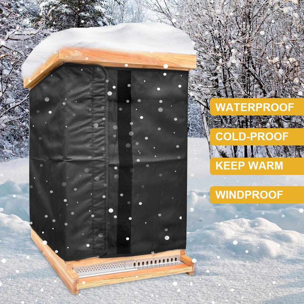 75.2 X 23.5 Inches 600D Oxford Winter Beehive Wrap Windproof Winter Bee Hive Protection Cover Beekeeping Supplies