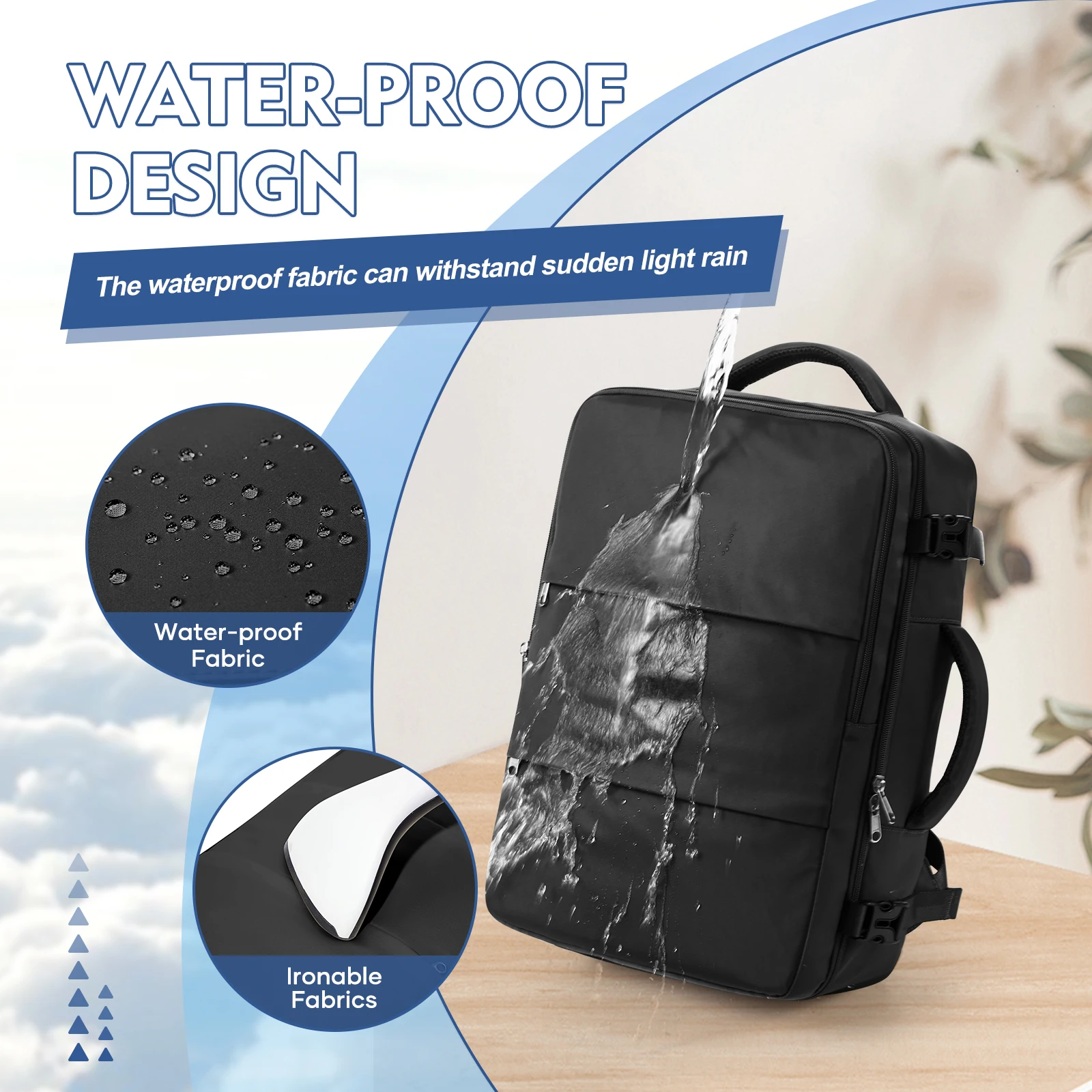 Large Capacity Travel Backpack Underseat Cabin Bags Carry-On Airplane Backpack, Work Bussiness Laptop Backpack Casual School Bag