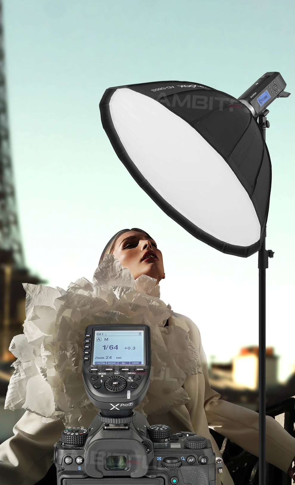 Godox 400W AD400 Pro WITSTRO All-in-One Outdoor Flash AD400Pro Li-on Battery TTL