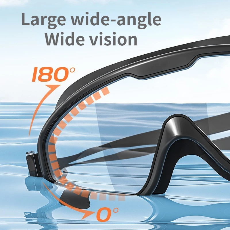 Swimming Glasses Waterproof Anti-fog HD Transparent Earplugs Kids Swimming Goggles Large FramePool Eyewear Swimming Accessories 2