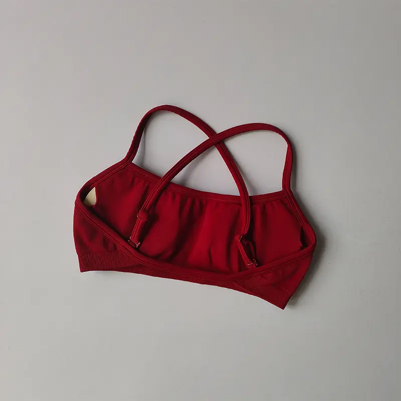 Gathering Shock-proof and Beautiful Back Seamless Sports Bras Gym Women Top Crop Tube Yoga Tops Fitness Scrunch Bum Workout Suit - Image 3
