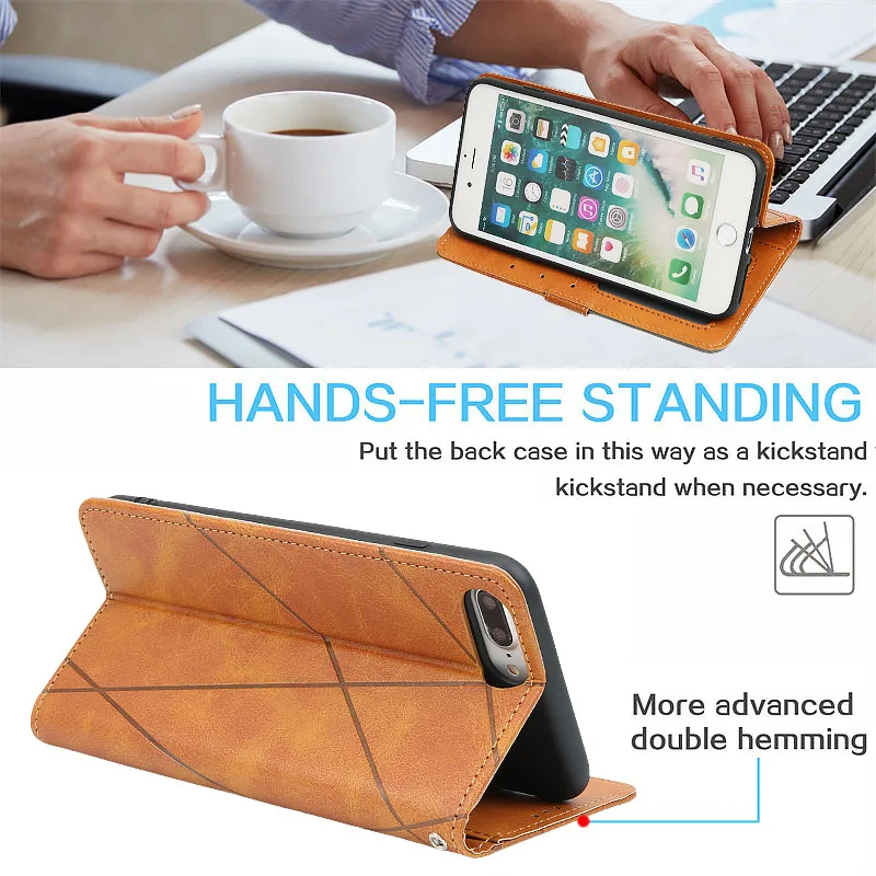 Luxury Phone case Silicon cell phone case Cell phone case Cell phone Case For iPhone 6 6S 7 8 Plus Leather Flip For iPhone X XR XS Max 8 7 6 6S Plus SE Cover
