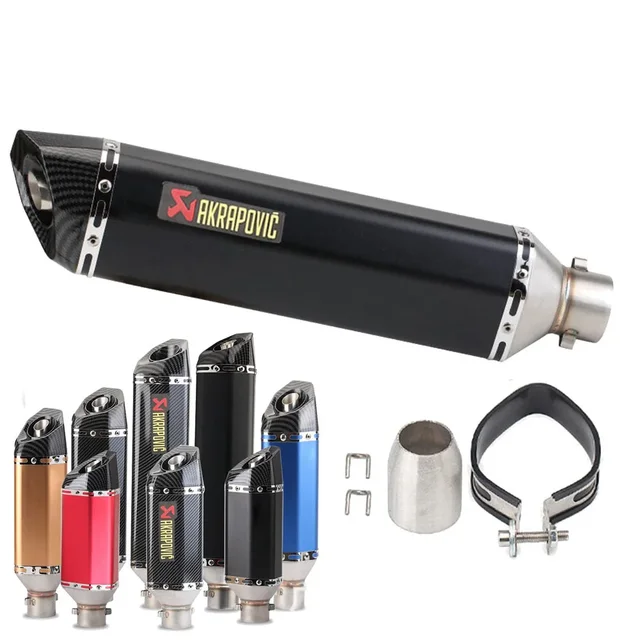 Motorcycle Exhaust Pipe Modification NINJA Hexagonal Round Tail Pipe For Motorbikes Factory Direct Sales Spring Wind Outlet