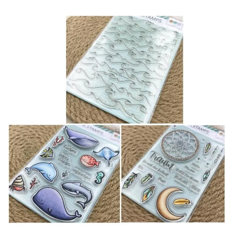 New German Transparent Clear Silicone Stamp/Seal for DIY scrapbooking/photo album Decorative clear stamp sheets C5402