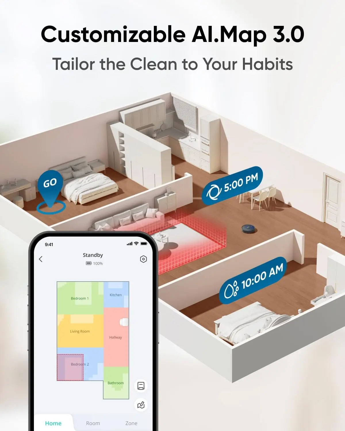 X10 Pro Omni Robot Vacuum and Mop with 8,000 Pa Suction, Dual Mops with 12 mm Auto-Lift and Carpet Detection, AI Obstacle A