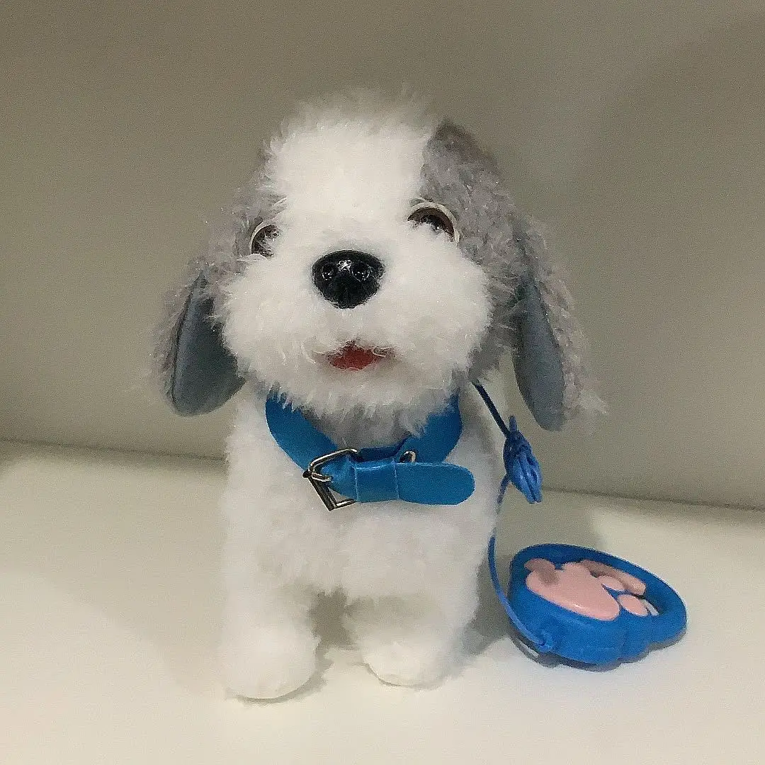 Simulation Electronic Plush Dog Toys Walking Barking Singing Musical Plush Interactive Toys Cute Puppy Doll for Boys Girls Gift
