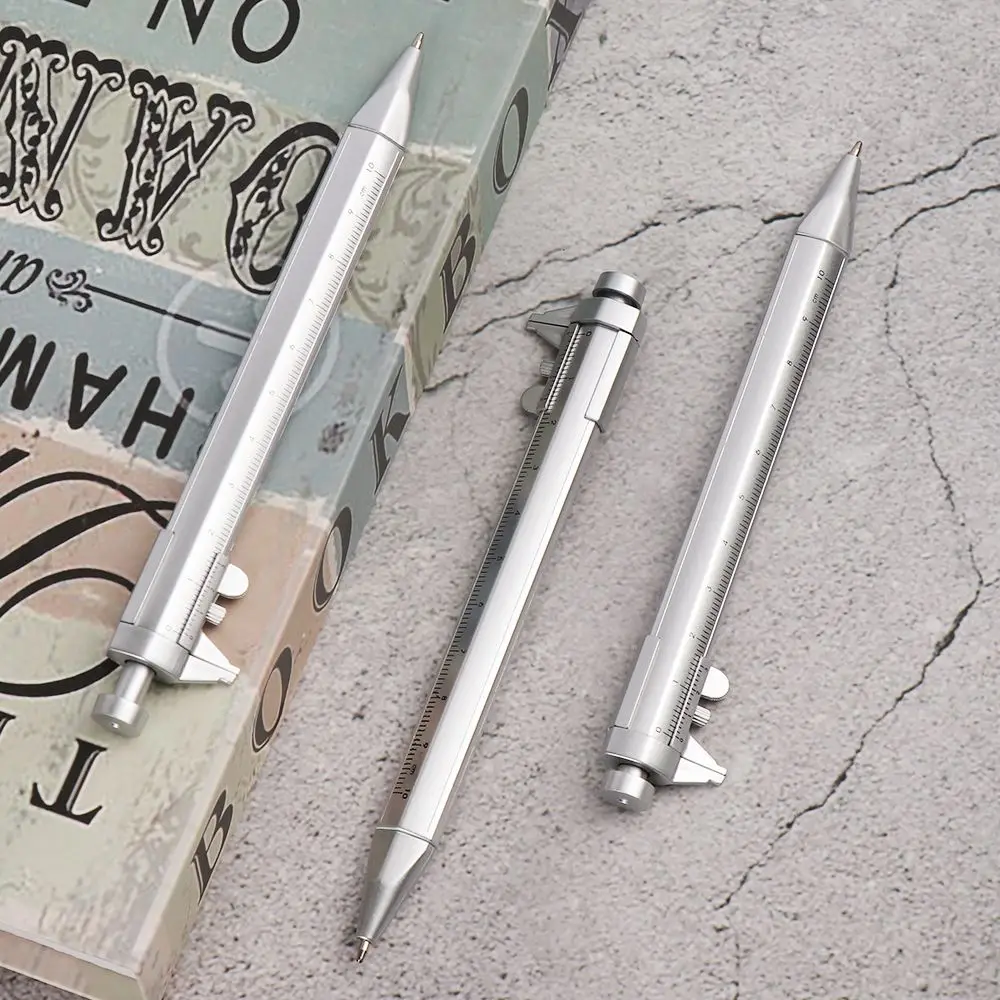 Multifunction 0.5mm Gel Ink Pen Vernier Caliber Roller Pen Stationery Ball Point Writing Instrument School Office Supplies Gifts multifunction pen
