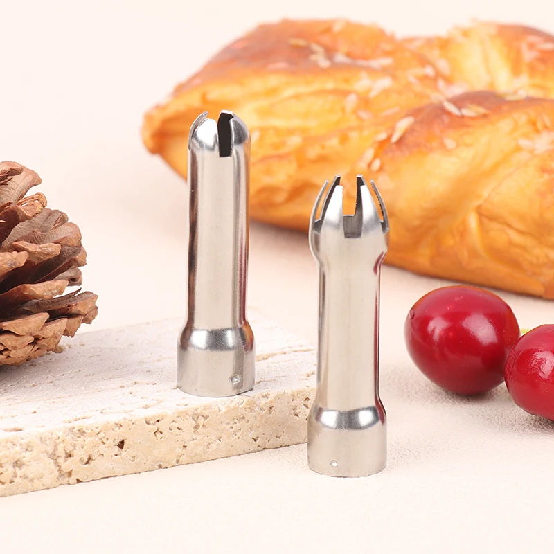 3pcs Set Stainless Steel Cream Nozzle Cake Decoration Baking Nozzle DIY Cake Decorating Set Cream Dispenser cream whipper dispenser