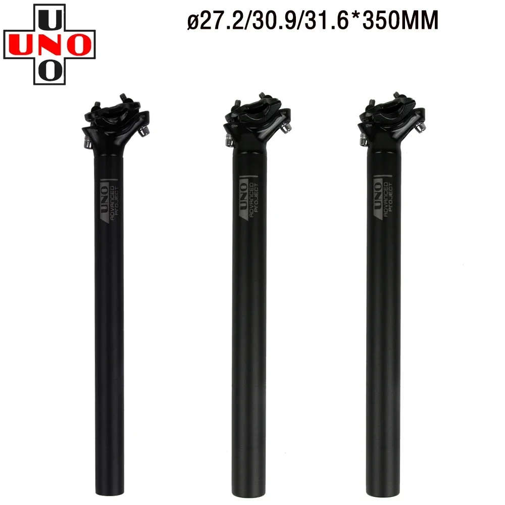 UNO Mountain Bike Seatpost 27.2/30.9/31.6MM 350/400MM Seat Post Tube Aluminum Alloy MTB Road Cycling Bicycle SeatPost Bicycle Pa