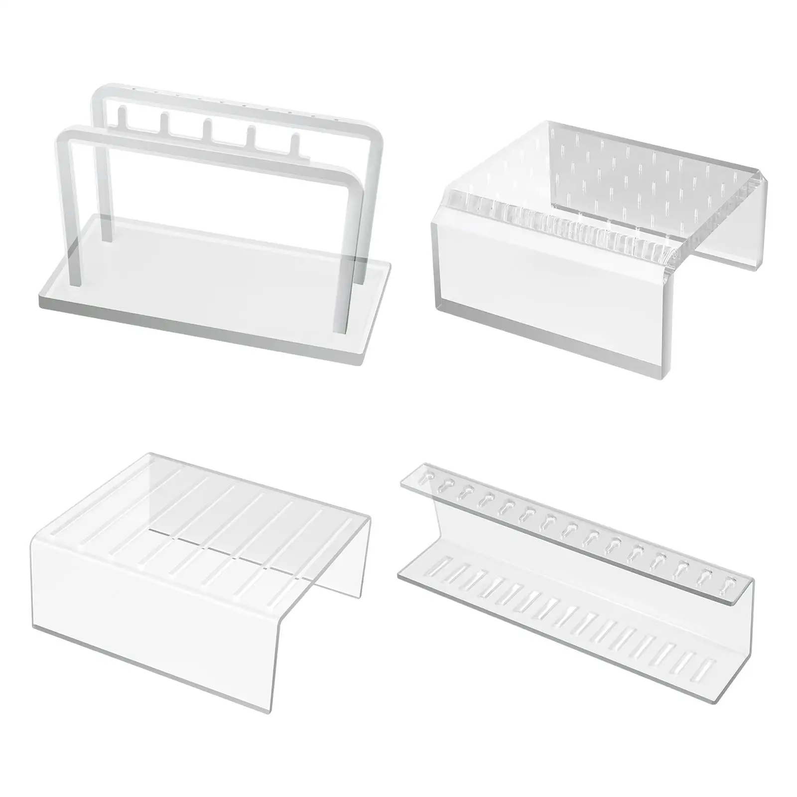 

Acrylic Earring Holder Stand Ear Stud Display Stand Transparent Lip Stud Storage Jewelry Rack Display for Tongue Nails Earrings