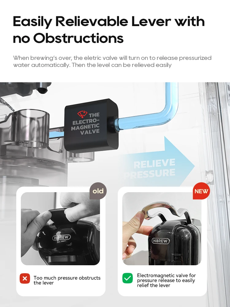 ماكينة قهوة HiBREW 5 في 1 - صنع الإسبريسو والكبوتش...