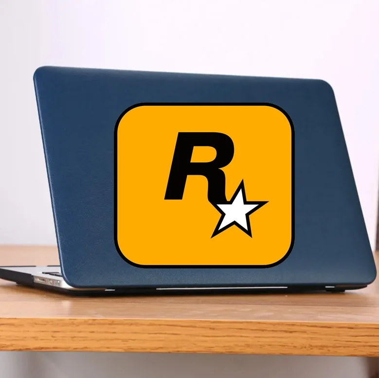 Adesivo Antigraffio In Pvc Impermeabile Rockstar Games Sticker Moto Fuoristrada Frigorifero Casco Laptop