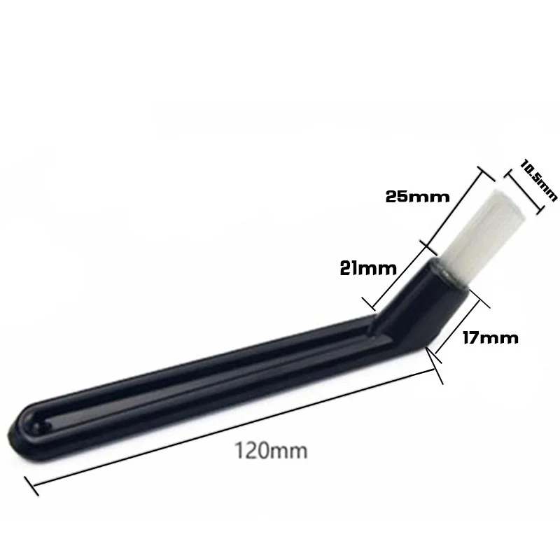 12cm Cleaning Brush Spoon Coffee Machine Brewing Head Short Handle Elbow Coffee Cleaning Brush Spoon For Machine