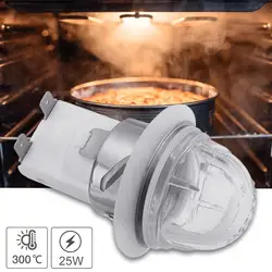 60W Oven Lamp Ceramic Holder Refrigerator E14 Halogen Bulbs Light Base Heat Resistant Microwave Lamp Adapter 110-220v