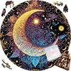 Moon A3/A4/A5 Size Wood Jigsaw Puzzle With for Adults Children , Not Common Shape , A Gifts for Parent-Child Games And Family Fu 3