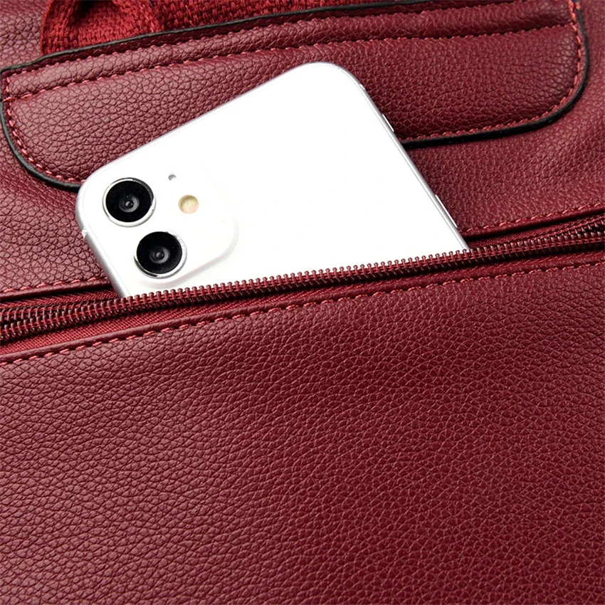 Fashion Backpack For Girls Famous Brand Leather Backpack Women Shoulder Bag Elegant School Bags For Teenage Girls Mochila Mujer - 5
