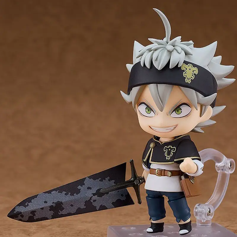 Black Clover Asta Anime Action Figure: Replaceable Face Collection Statue Ornament Gift
