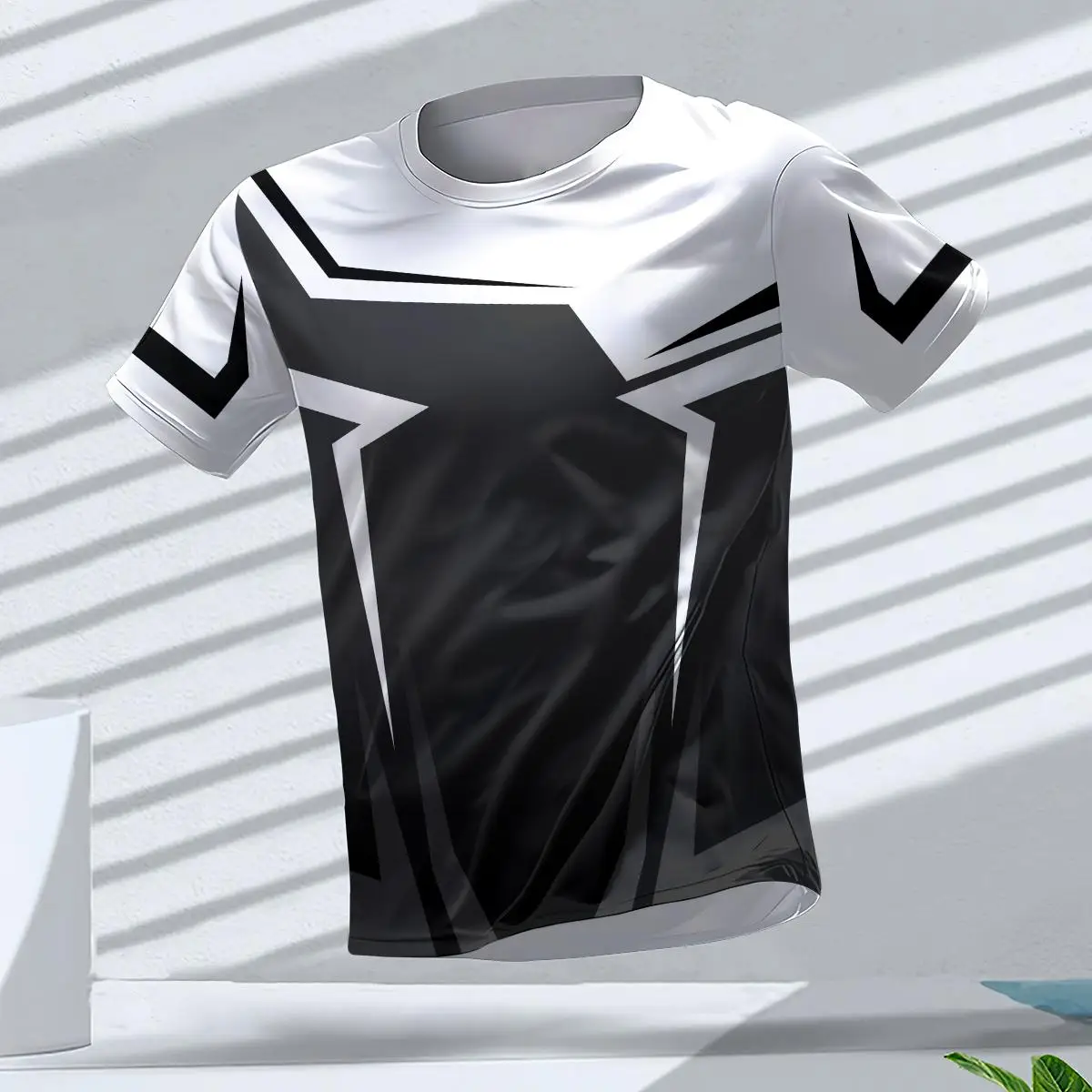 thumbnail image 1 of Camiseta de hombre para gimnasio, secado rápido, para correr, deportes al aire libre, camisetas transpirables, camisetas de manga corta para correr, ropa deportiva para hombre, tops, 1 of 5