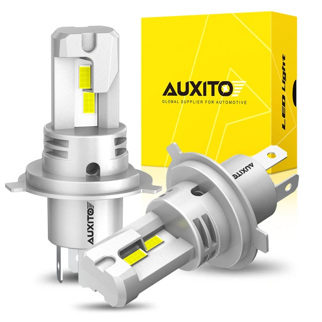 AUXITO 1/2X H4 9003 LED Headlight Bulb CSP Fanless With Canbus High & Low  Beam for Audi Honda H4 LED Headlamp for Car Motorcycle - AliExpress