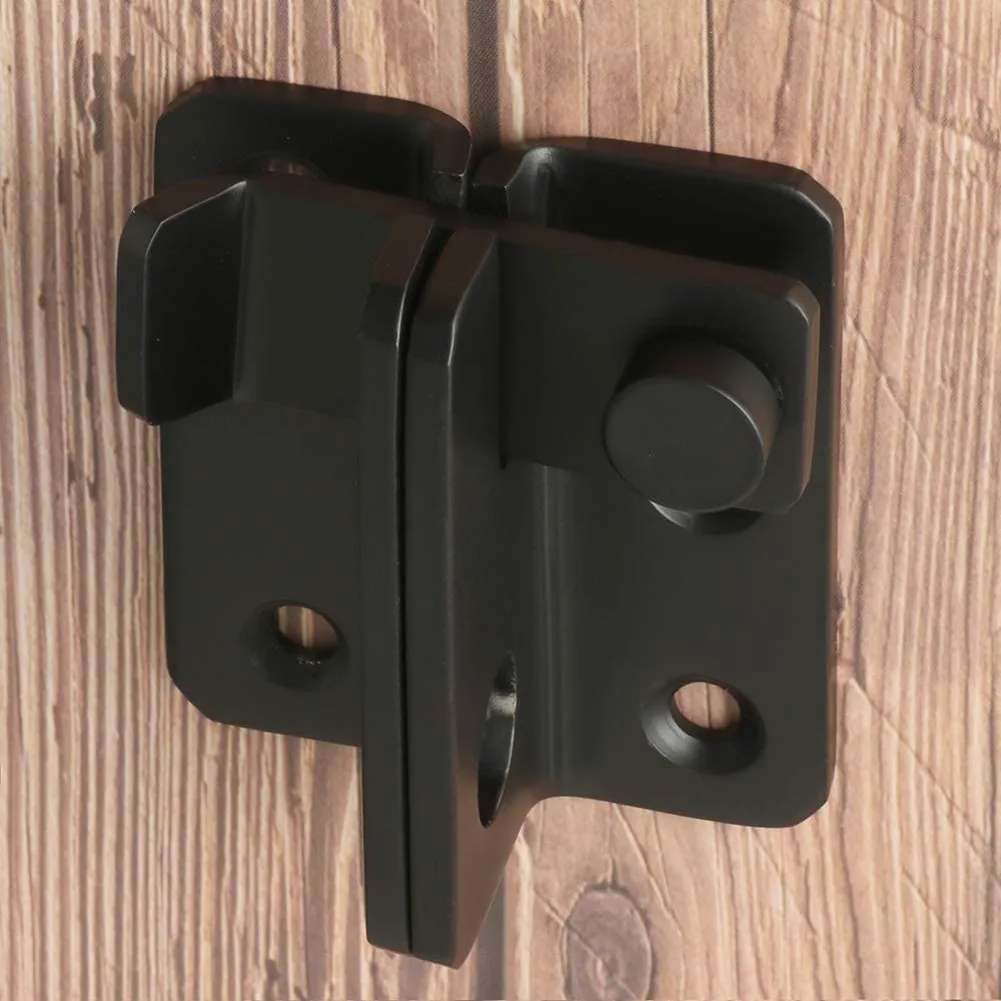 Description Picture 2 of item1pc Door Bolt Window Catch Lock Safety Stainless Steel Free Punching Wardrobe Locking Door Window Drawer Cupboard Hardware Parts