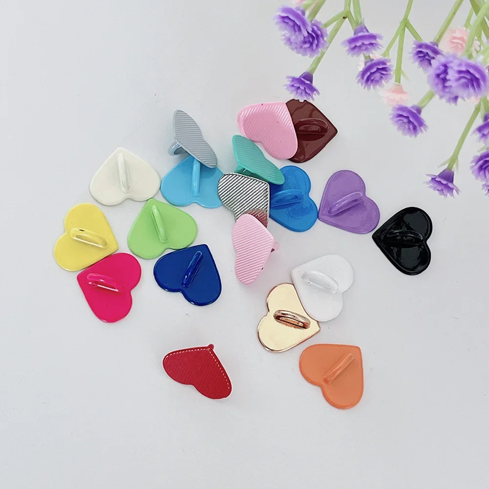 Adhesive Metal Heart Phone Charm Holder Mobile Phone Case Finger Ring Stand Hooks Buckle Charms Clasp DIY Accessories String