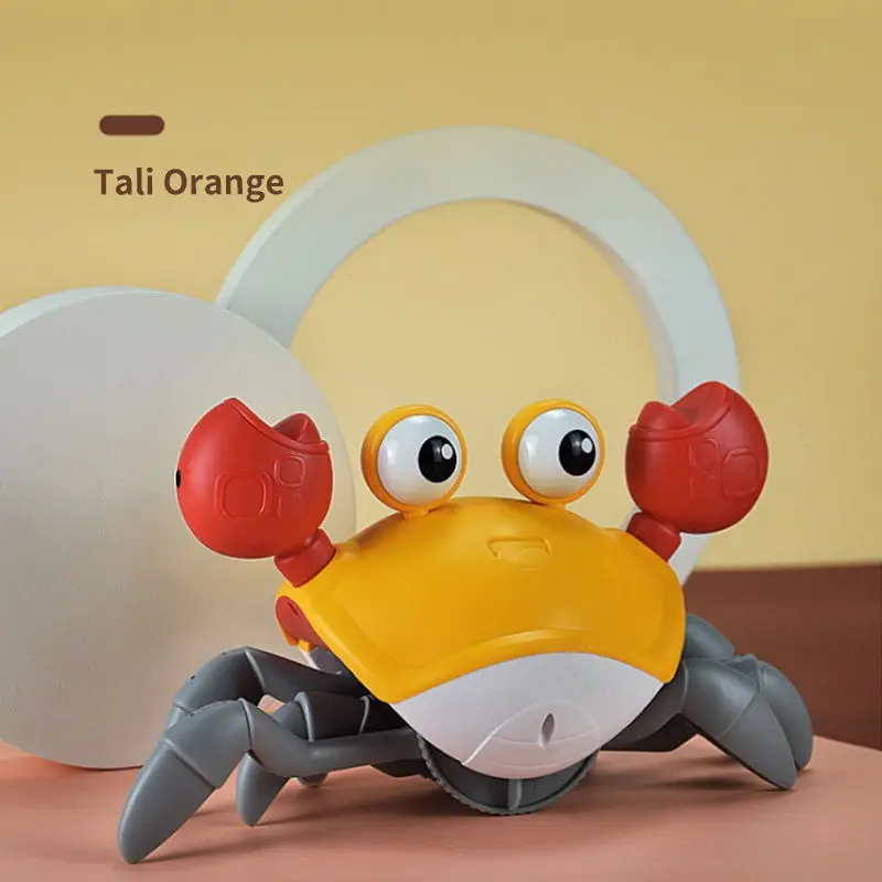 

Electric Induction Luminous Cartoon Crab Bath Toy for Baby Classic Water Beach Swim Shower Game Bathroom Plastic Toy