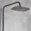 20CM Modern Style Shower Set Rain Shower Tap Set Shower Head with Hand Shower Wall Hanging Bathroom Shower System Tap 6