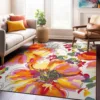 Modern Floral Print Living Room Carpet Light Luxury Large Area Bedroom Plush Rug High-end Coffee Table Floor Mat Ковер Tapis 러그 1