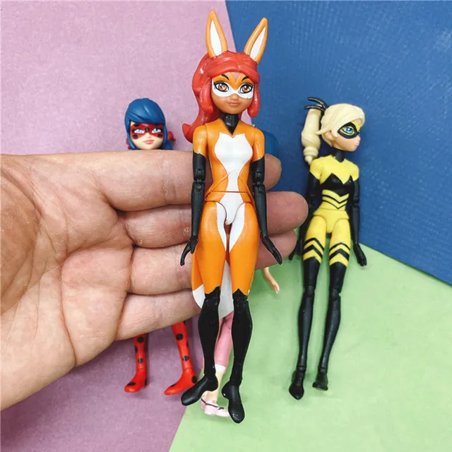 [Defect] 13cm Height Ladybug Doll Toy Multi-joint Movable Children Play House Dress Up Toys 3