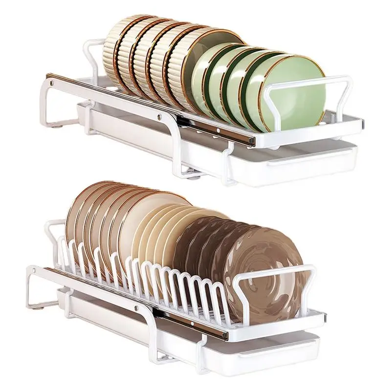 

1pcs Kitchen Dish Drain Rack Dinnerware Storage Organizer Tray Plate Drying Shelf Wooden Book Cups Display Stand Drainer Holder