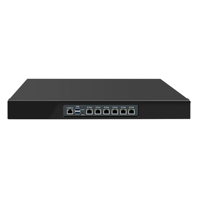 6 x i226-V 2.5G LAN Intel i3 N305 N150 N100 Topton 1U Rack Chassis Mini PC Cabinet Firewall Router Gateway DDR5 MSATA SIM Slot 3