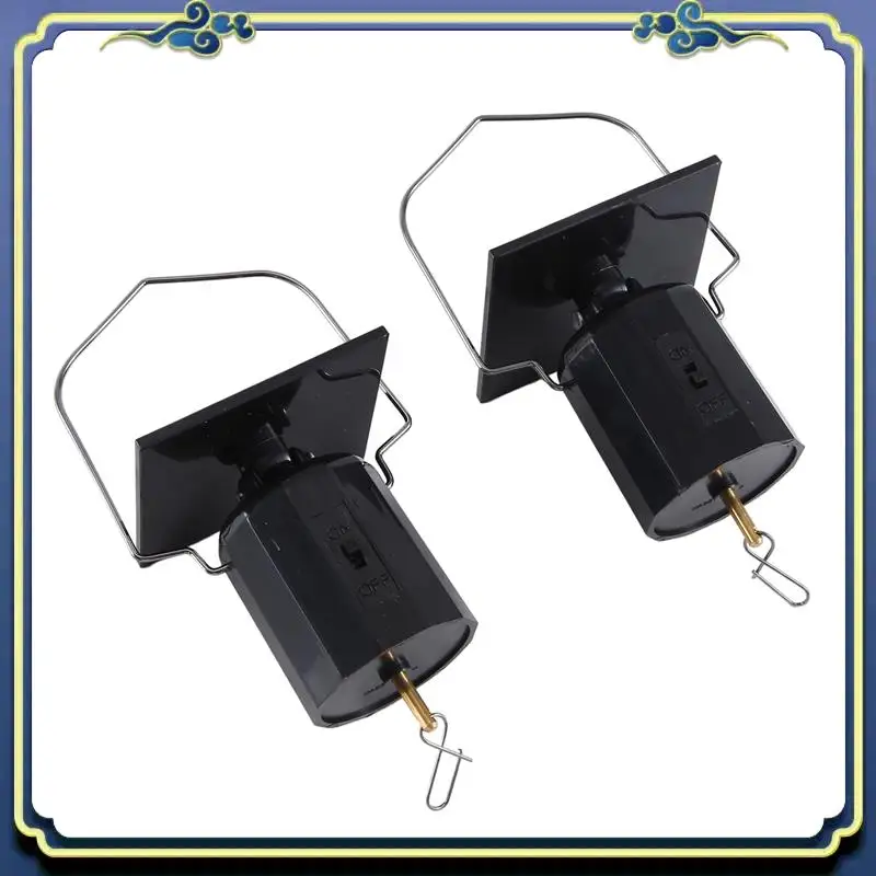 Latest Solar Hanging Display Motor Rotating Small Motor Solar Energy Wind Spinner Multi-Purposes Rotatable Hook 2Pcs