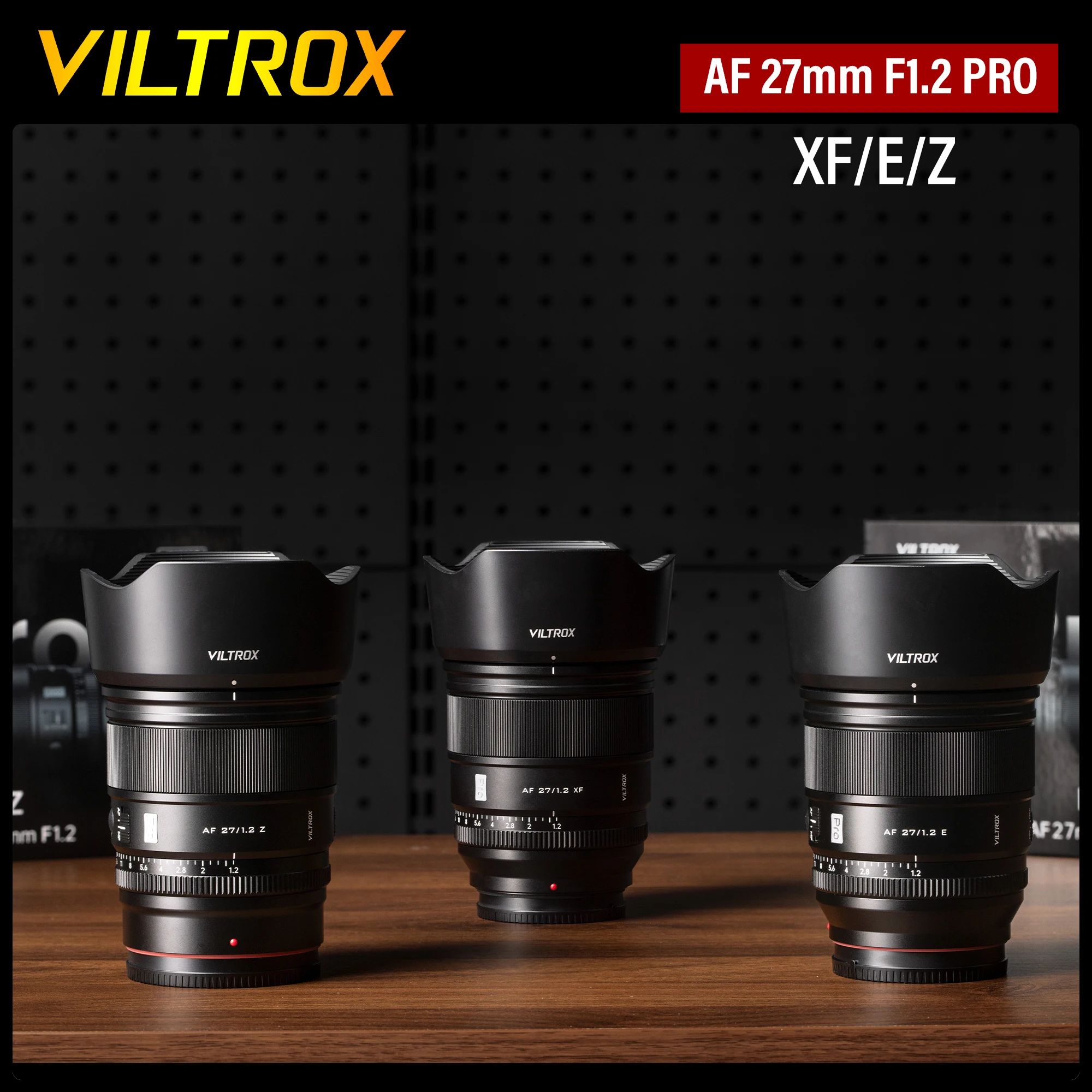 Фото VILTROX 27 мм F1.2 Pro для объектива камеры Sony Fujifilm Nikon объектив Prime объектив Fuji XF Sony E Nikon Z Большая диафрагма фотообъектив с автофокусом №2